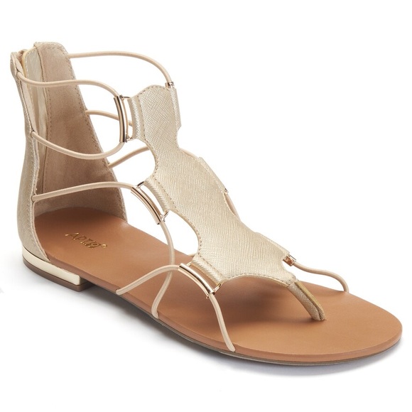Apt. 9 Gold Gladiator Sandals - Picture 1 of 7